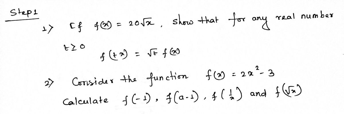 Algebra homework question answer, step 1, image 1